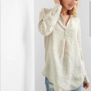 GAP-boyfriend linen shirt.